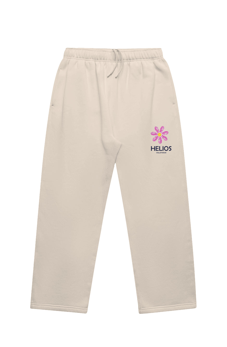 Helios Flower Track Pants Bone